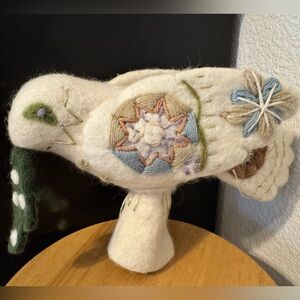 Anthropologie Dove Felt Tree Topper